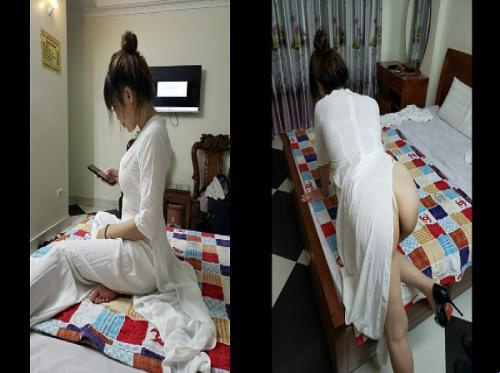 Persetan dengan seorang guru dengan payudara besar dalam ao dai