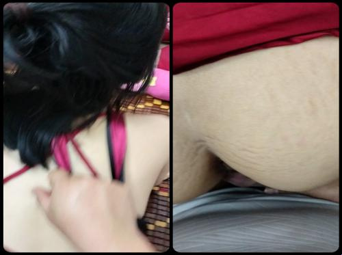 My beloved wife wears erotic clothes to make him more excited